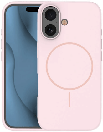 Telforceone iPhone 16 Silikon Deksel Rosa