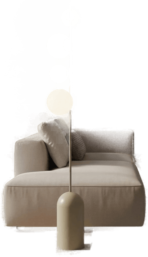 Emibig Lighting Gulvlampe Etno LP4, beige