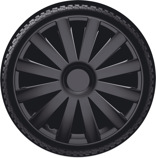 ARGO 15 SPYDER BLACK Hjulkapsler