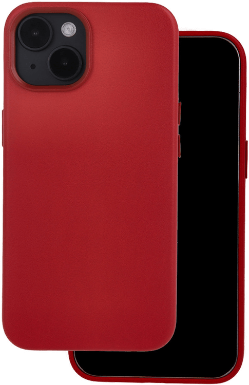 Mag Covers Leather Cover iPhone 15 Pro Rød