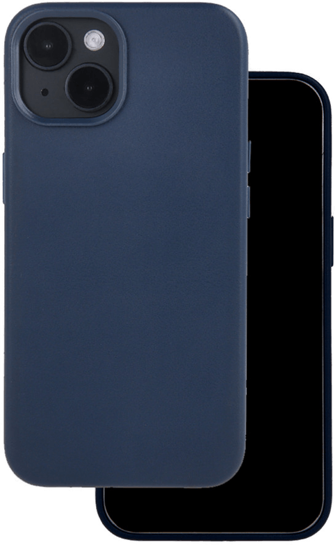 Mag Covers Leather Cover iPhone 15 6,1" Mørkeblå