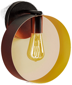 Sigma Hula vegglampe svart/gull