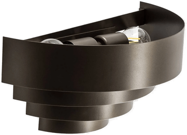 Luminex Rings vegglampe, titanfarget