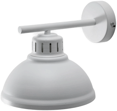 Luminex Sven vegglampe E27 hvit stål