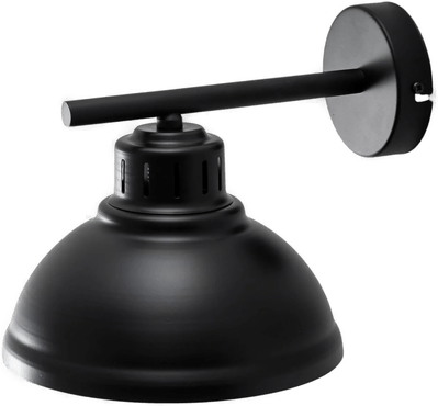 Luminex Vegglampe Sven, svart-gull, Ø 21 cm