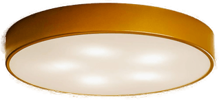 Cleo taklampe, Temar Lighting, Ø 60 cm, gullfarget