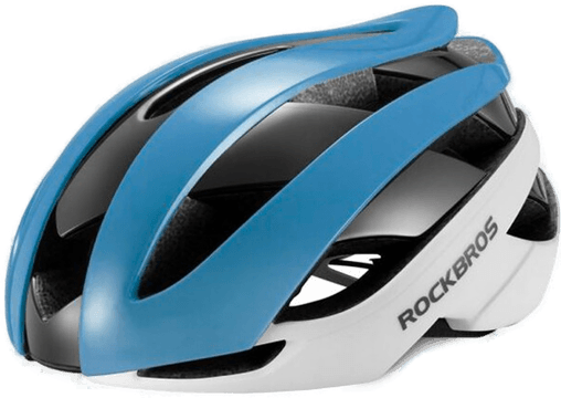Rockbros Sykkelhjelm Large Blå/Hvit