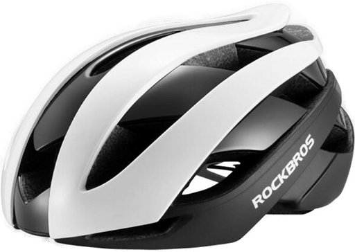 Rockbros Sykkelhjelm Large Hvit/Svart