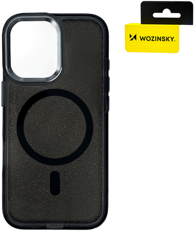 Wozinsky Glitter MagSafe-deksel Samsung Galaxy S25+ - Svart