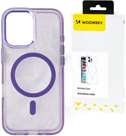 Wozinsky Glitter MagSafe Deksel Samsung Galaxy S25+ - Lilla