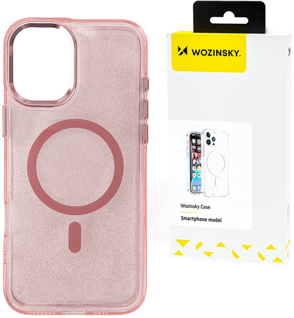 Wozinsky Glitterdeksel Samsung Galaxy S25 - Rosa