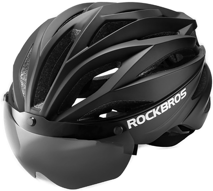 Rockbros sykkelhjelm svart