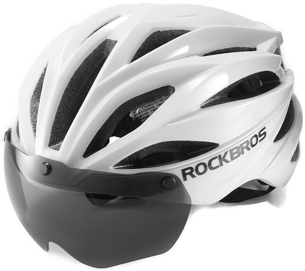 Rockbros sykkelhjelm hvit