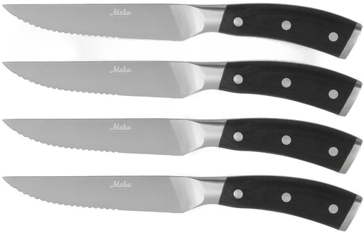 Maku Pakkawood biff- og pizzaknivsett 4 deler