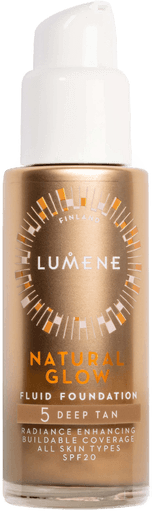 Lumene Natural Glow Fluid Foundation SPF20 5 Deep Tan