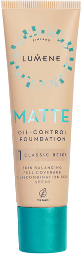 Lumene Matte Oil-Control Foundation SPF20 Classic Beige