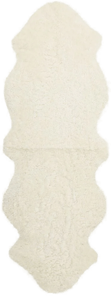 Natures Collection Saueskinn 180x60 cm - Hvit