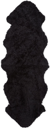 Natures Collection Saueskinn 180x60 cm - Svart