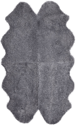 Natures Collection Saueskinnteppe 180x110 cm Lys Grå