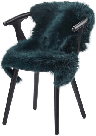 Natures Collection Saueskinn Blågrønn 100x60 cm