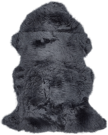 Natures Collection Saueskinn Marineblå 115x60 cm