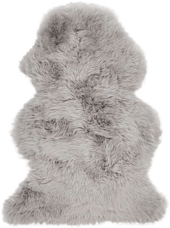 Natures Collection Saueskinn Lys Grå 115x60 cm