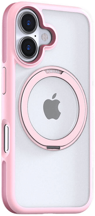 Torras Ostand R Fusion deksel iPhone 16 - Rosa
