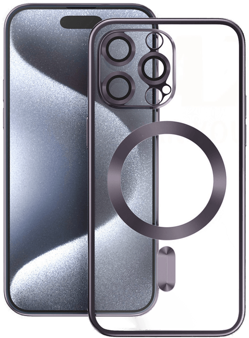 Vmax Electroplating Mag Deksel iPhone 15 Pro Lilla