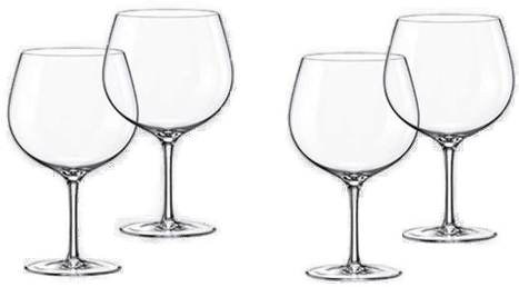 Modern House - Gin & aperolglass 70 cl 4 stk