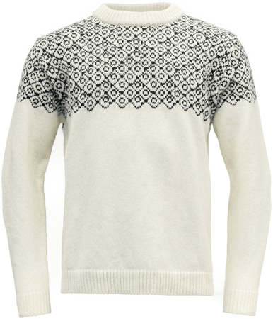 Devold Bjørnøya Sweater Offwhite/Ink