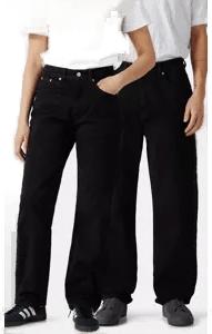 Yoke Tank jeans Svart Male S