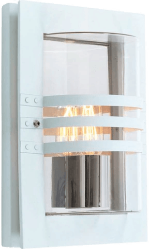 Ms Belysning Ekeberg Utelampe Vegg Matt Hvit