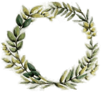 Sögne Home Serviett krans blader 33x33 cm