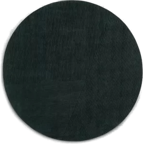 Northern Row gulvteppe rund Ø200 cm Mørkegrønn
