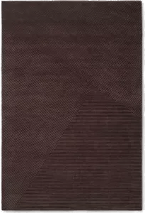 Northern Row gulvteppe 200x300 cm Mørkebrun
