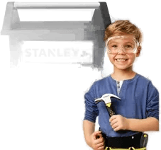 Stanley Jr. Åpen verktøykasse med 5 verktøy