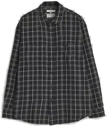 Nudie Jeans Julian Checked Shirt Black