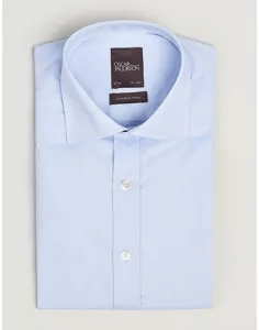 Oscar Jacobson Slim Fit Cut Away Light Blue