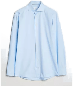 Eton Slim Fit Four Way Stretch Skjorte Lyseblå