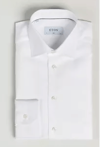 Eton Slim Fit Skjorte Hvit