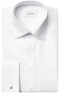Eton Slim Evening Skjorte Hvit 40