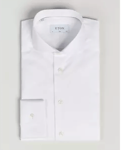 Eton Slim Fit Twill Shirt White