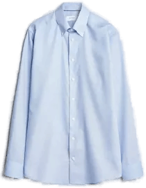 Eton Slim Fit Oxford Skjorte Lyseblå
