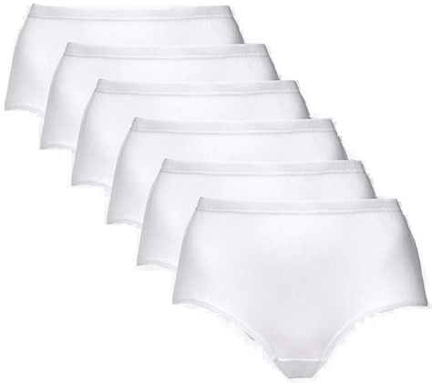 Cellbes Of Sweden Ribbet dametruser 6-pack