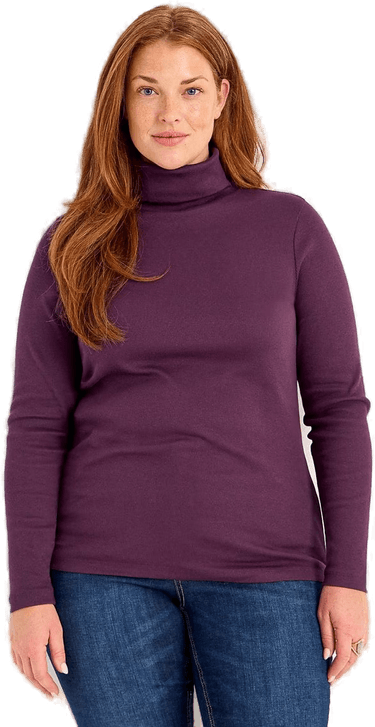 Cellbes Of Sweden Ribbet polohals i økologisk bomull