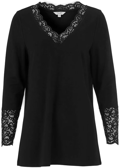 Cellbes Of Sweden Jerseytunika med blondedetaljer