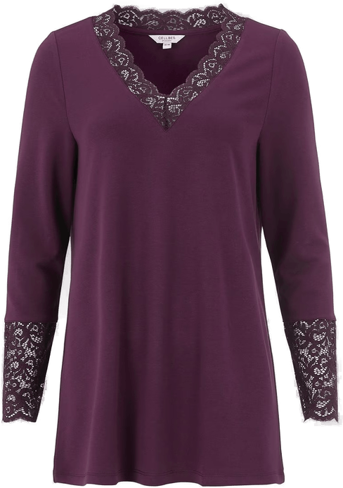 Cellbes Of Sweden Jerseytunika med blondedetaljer