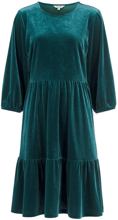 Fløyelkjole med volanger Cellbes Of Sweden