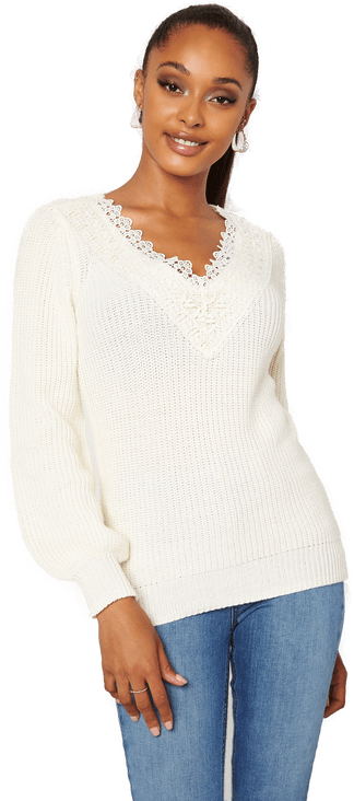 Happy Holly Wendy lace sweater