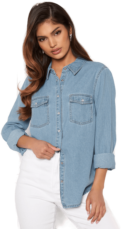 Happy Holly Beatrice denim shirt